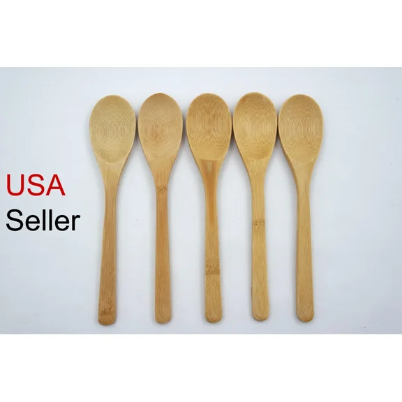 5 Piece Bamboo Utensil Kitchen Wooden Spoon Kitchen Tool ( Usa Seller )