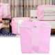 thumbnail image 4 of Bolsa de almacenamiento plegable para colchas y ropa, para mantas, juguetes, organizador debajo de la cama a prueba de polvo, color rosa, 4 of 8