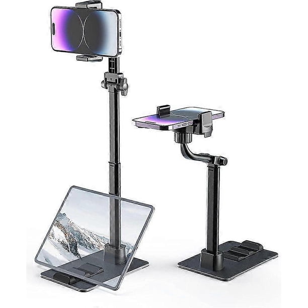 Soporte ajustable para teléfono móvil de escritorio, compatible con todos los teléfonos y tabletas de 4,7 a 12,9 pulgadas.