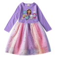 thumbnail image 1 of Gabby Cats Robe pour Bébé Fille Enfants Gabby Vêtements de Maison de Poupée Carnaval Cosplay Costume Enfants Robe Décontractée à Manches Longues avec Sac, 1 of 5