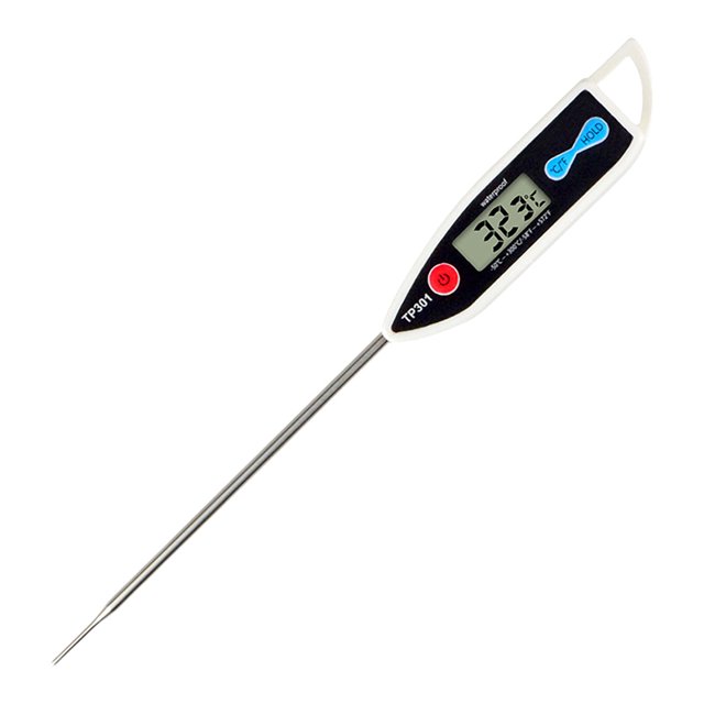 LCXmlly Towel Hook Waterproof Stainless Steel Meat Thermometer Quickmeasuring Probe Type (Food Grade)