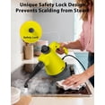 thumbnail image 4 of Steam Cleaner - Handheld Steam Cleaner with 12Pcs Accessories & Safety Lock, Pressurized Handheld Steam Cleaner for Home, Tile, Windows, Bathrooms, Kitchens, Grease, Car, Yellow, 4 of 4