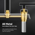 thumbnail image 5 of KES Black Bathroom Faucet 4 Inch Centerset Vanity Faucet cUPC Certified with Pop Up Drain Anti-Clog NO Overflow, WMBF001LFBKC1, 5 of 9