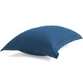 thumbnail image 3 of BedDecor 100% Egyptian Cotton 600TC 2PC Pillow Sham Solid Medium Blue King, 3 of 4