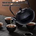 thumbnail image 7 of Cast Iron Tea Pot - Twine Handle Teapot Kettle with Infuser and Enameled Interior for Stove Top, 1.2L/40, 7 of 7