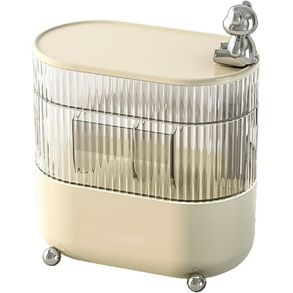 Rotating Makeup Stand,Skincare Product Compartment Organizer, Multifunctional Countertop Storage Box