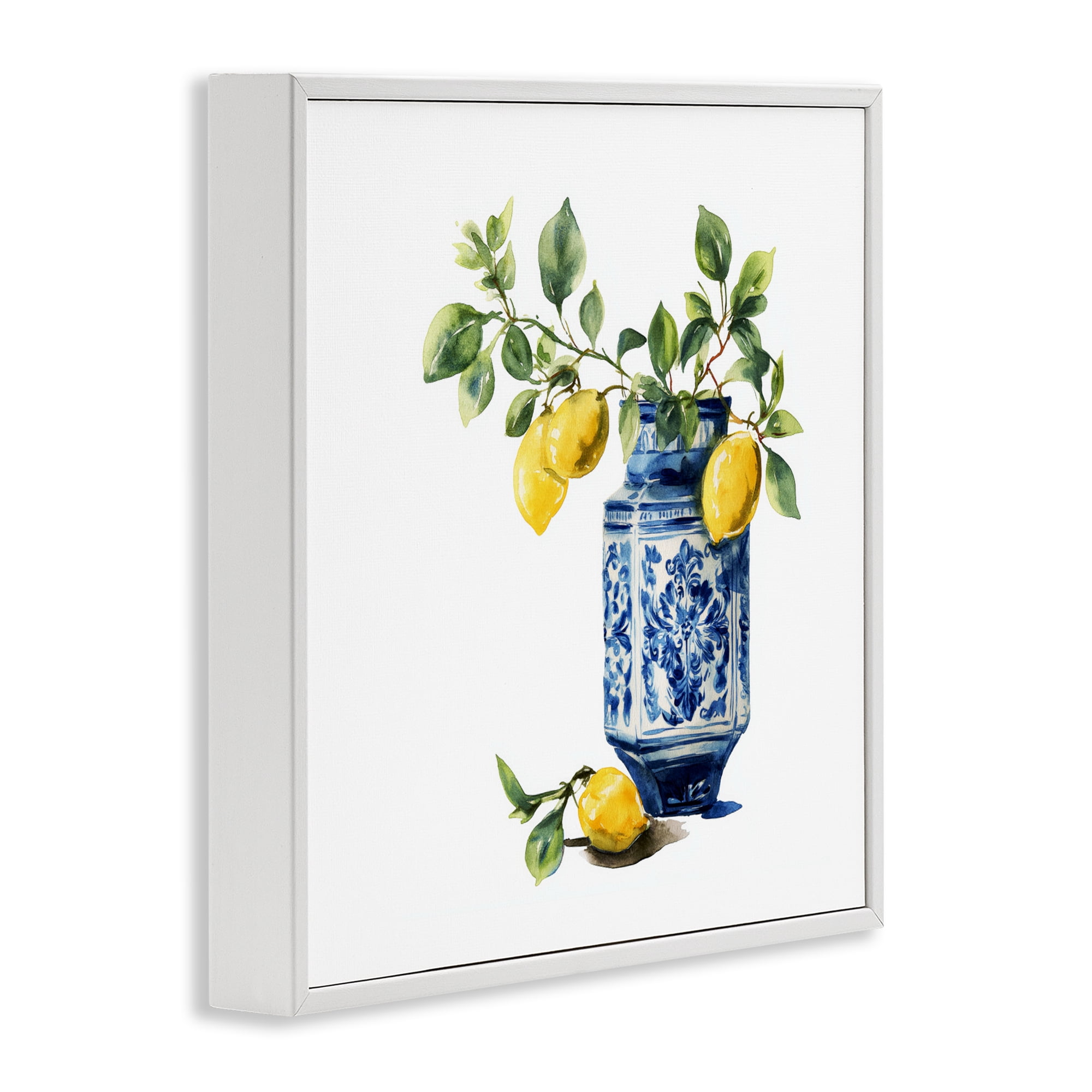 Stupell Industries Ornate Lemon Treasures White Framed Giclee Art, design by Svetlana Aleynikova