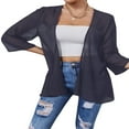 thumbnail image 4 of AMERTEER Veste en Chiffon Transparent pour Femmes Couverture Décontractée Hauts Légers Cardigans de Plage Blouse Châle, 4 of 6