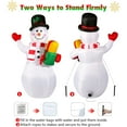 thumbnail image 5 of 5ft Inflatable Snowman Decoration with Rotating LED Lights for Outdoor and Indoor Holiday Decorations, Christmas Parties and Lawn Decor, 5 of 10