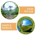 thumbnail image 6 of Tineasur  Silver Stainless Steel Garden Gazing Globe Outdoor Decoration Round Sphere, 6 of 6