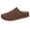 Coffee, variant on Women Perforated Suede Comfort Mules Slip On Breathable Footwear For Daily Travel Outdoor Activities