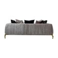 thumbnail image 6 of Majestic Thick Velvet Fabric Upholstered Sofa Made With Wood Finished in Ivory, 6 of 9