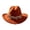 Orange, variant on Western Cowboy Wide Brim Felt Hat, Women Boho Ethnic Tassel Band Fedora Hat Solid Color Four Season Party Daily Outdoor Fashion Hat(Orange)