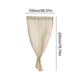 thumbnail image 2 of Linen Curtains for Living Room, Natural Semi Sheer Thick Linen Drapes Light Filtering Elegant Neutral Bohemian Grommet Bedroom Curtain Panels, 1 Panels, 2 of 6
