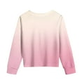 thumbnail image 6 of QQAMB Girls Long Sleeve Shirts Crewneck Tie Dye Cute Tops Tween Girls Sweatshirt Fall Trendy Youth Preppy Teen Girl Clothes,11 Years, 6 of 8