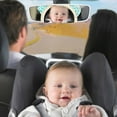 thumbnail image 3 of Cheers.US Baby Car Mirror Adjustable Cute Cartoon Panda Shaped Backseat Mirror, Black & White, 3 of 7