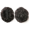 thumbnail image 1 of 1Pcs Chignon Bouclé en Faux Cheveux, Pince à Griffes, Pièce de Faux Cheveux, Chignon Synthétique pour Femmes, 1 of 6