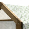 thumbnail image 4 of Leaf Pet House, Symmetrical Olive Leaves and Wavy Branches with Patterns Classical Illustration, Outdoor & Indoor Portable Dog Kennel with Pillow and Cover, 5 Sizes, Green, by Ambesonne, 4 of 4