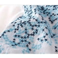 thumbnail image 5 of Summer Tops for Women Embroidered 3/4 Sleeve Boho Linen Shirts V Neck Tunic Peasant Clothes, 5 of 7
