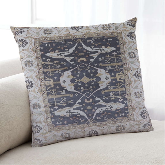 Ahgly Company Indoor Square Mid-Century Modern Throw Pillow, 18 inch by 18 inch