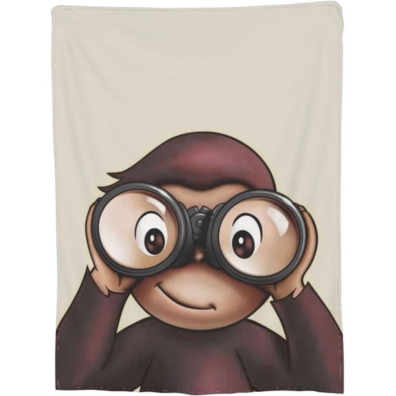 Curious George Blanket Soft Bed Sofa Throw Cozy Lightweight Birthday Gift 40"x50"