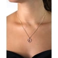 thumbnail image 3 of Rose Gold Plated All 26 Letter Alphabet Initial Heart CZ Cubic Zirconia Pendant Mens Womens Necklace, Giorgio Bergamo H, 3 of 5