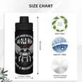 thumbnail image 4 of Botella de agua con aislamiento "Nunca subestimes a un anciano", de acero inoxidable de 18 oz, novedosa, para deportes, portátil, para viajes, gimnasios al aire libre., 4 of 5