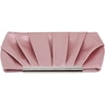 thumbnail image 2 of Elegant Evening Clutch Pleated Satin Bridal Purse Party Prom Banquet Handbag Shoulder Bag, 2 of 4