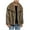 Khaki, variant on Men's Faux Fur Coat Long Open Front Cardigan Winter Fuzzy Fleece Jacket Warm Overcoat Turn Down Collar Coat Fashion Clothes