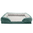 thumbnail image 5 of Furhaven XL Cooling Gel Foam Dog Bed Perfect Comfort Plush & Velvet Waves Sofa-Style w/ Removable Washable Cover - Celadon Green, Jumbo, 5 of 10