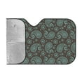 thumbnail image 2 of ZICANCN Car Sun Shades Front Windshield, Arabesque Ethnic Form Paisley Floral Automotive Front Window Sun Shield Visor, Medium Size, 2 of 9