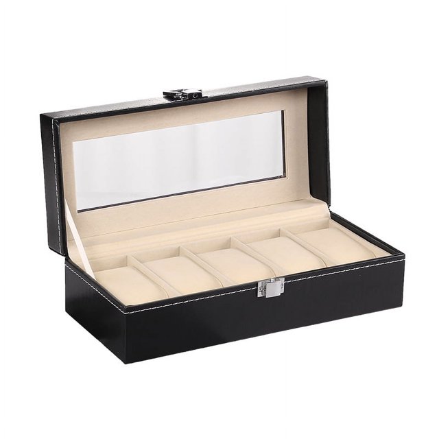 Caja de reloj de cuero sintético de 2, 3, 6, 10, 12, 20 y 24 bits, caja de almacenamiento para relojes