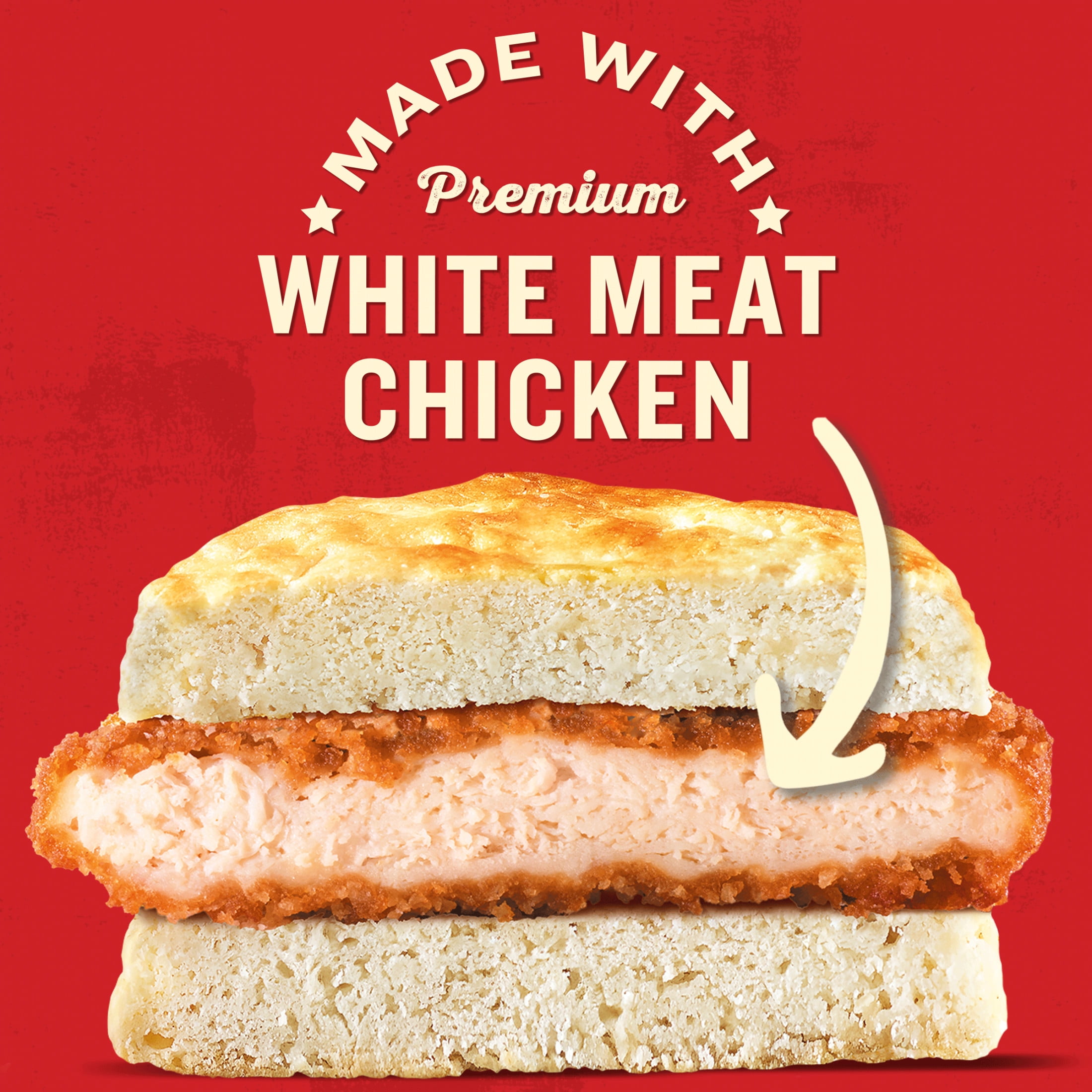 Jimmy Dean Frozen Breakfast Sandwich, Chicken Honey Biscuit, 4 Count
