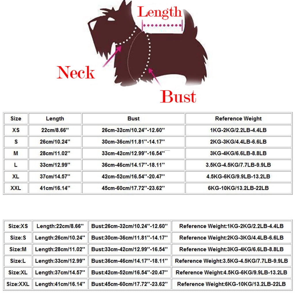 Rinsvye Dog Puppy Pajamas Winter Small Dog Coat with Leash Ring T