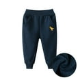 thumbnail image 4 of KYAIGUO 1-10Y Kids Toddler Fall Winter Sweatpants Jogger for Boys Fleece Lined Jogger Sweat Pants Baby Warm Elastic Casual Trousers Bottoms Windproof Active Pants, 4 of 8