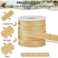 thumbnail image 2 of 13.6 Yard Satin Bias Tape 15mm/0.6inch Double Fold Satin Binding Bias Ribbon for Cheongsam Decoration Clothing Seaming Piping Light Khaki, 2 of 7