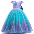thumbnail image 1 of Disfraz de princesa sirena PURFEEL para niñas de 5 a 6 años, 1 of 5