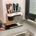 thumbnail image 4 of LELINTA Knife Block Knife Holder,Kitchen Knife Storage Rack Inserted Knife Organizer-Detachable for Easy Cleaning & Unique Slot Design to Protect Blade, Stainless Steel Knife Holder, 4 of 8