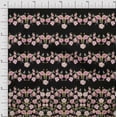 thumbnail image 1 of Soimoi Black Rayon Crepe Fabric Flowerpecker & Floral Panel Print Sewing Fabric BTY 46 Inch Wide, 1 of 1