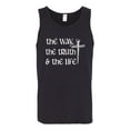 thumbnail image 2 of Wild Bobby The Way, The Truth & The Life Inspirational/Christian Men Graphic Tank Top, Black, Small, 2 of 5