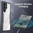 thumbnail image 5 of FIEWESEY for Samsung Galaxy S24 Ultra, Built-in PET Screen Protector Dual Layer Full Body Protective Hard PC Back+Soft TPU Bumper Shockproof Phone Case for Galaxy S24 Ultra(Black), 5 of 5