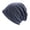 246_Blue, variant on 1PC Hat Black Cotton Men's And Women's Lightweight Slouch Beanie Solid Color Knitted Hats Soft Hat for Autumn And Winter