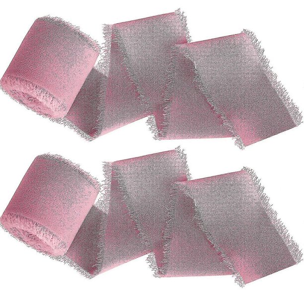 Cinta de gasa de seda con flecos hecha a mano, cintas de colores variados para invitaciones de boda, ramos de novia, envoltura de regalos, decoraciones navideñas-9192339830128 Polvo de caramelo