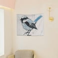 thumbnail image 6 of FCXZI Bird Wall Blue Tail Tapestry Art 100% Polyester Decorative Wall Hanging 40*30in, 6 of 6