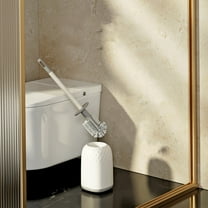 Skegnu Clearance Under $10 Toilet Brush With Hard Bristles Bathroom Cleaning Bowl Brush Kit Modern And Compact Toilet Cleaner Brush Long Handle Bristles For Bathroom Cleaner Brush