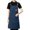 Dark Blue, variant on Waterproof and Oil-Resistant Apron, Cooking Apron, Stain Resistant Apron, Adjustable Double-Shoulder Apron, Machine Washable Cooking Aprons, Unisex Chef Apron, White