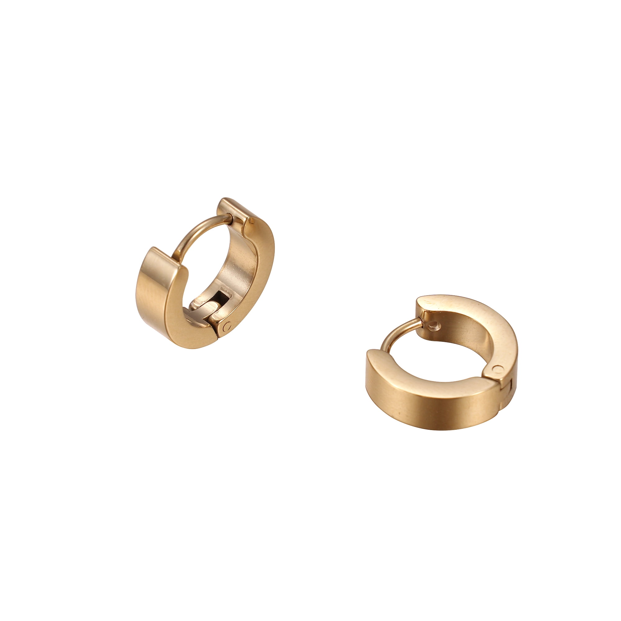 Iron Saints Men 18K Gold Plated Earring Set, Stainless Steel, Men Jewelry Gift for Men