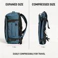 thumbnail image 6 of WANDF Small Travel Backpack for Men Women,Personal Item Travel Bag 17x10x9 | 20L Carry On Under Seat Backpack,Smart Clamshell Backpack| 14" Laptop Backpack for Work,College,Business(Bluish Green), 6 of 12