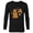 Black, variant on Disney Princess Holiday Christmas Gingerbread Cinderella - Long Sleeve T-Shirt for Men - Customized-White