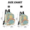 thumbnail image 2 of FORMRS Mini Backpack Purse for Women Travel Daypack Casual Shoulder Bag, Retro Beige Rainbow, 2 of 7